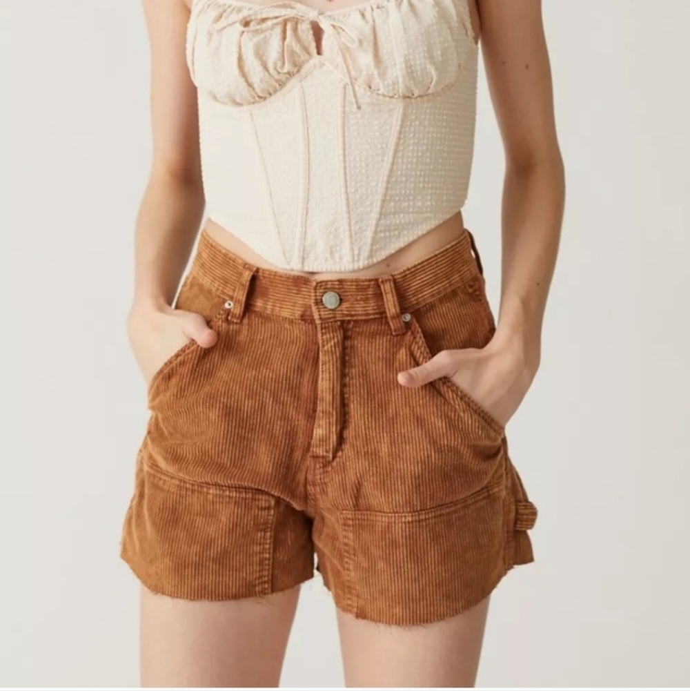 BDG Brown Corduroy Cargo Shorts